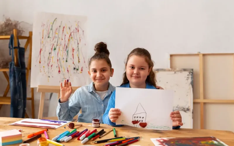 front-view-kids-posing-school_23-2150385325